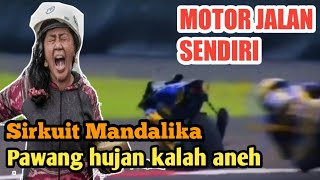 Aneh..Motor Jalan Sendiri Saat Pembalap Jatuh di sirkuit Mandalika