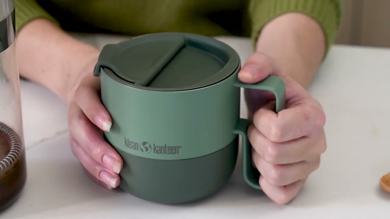 Klean Kanteen Insulated Rise Mug 1010194 mug with flip lid, Sea Spray, 399  mL