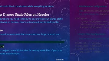 Resolving the Django Static Files Issue on Heroku Deployments