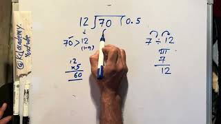 7 divided by 12 how to divide learn to divide in Hindi Surendra Khilery