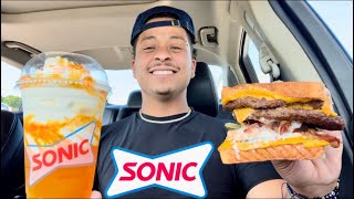 *NEW* CHEESY BACON SUPERSONIC STACK & ORANGE CLOUDSICLE SLUSH FLOAT REVIEW