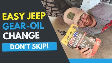 Jeep JL Gear Oil Change Made Easy | DIY Diff Service with a 392 Rubicon