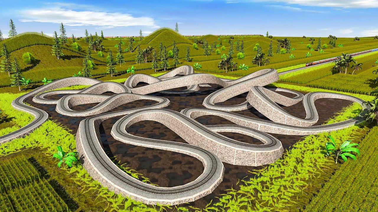 Extreme Wavy Railway Tracks Severely Damaged🚂Rails Messy Like Snakes