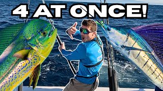 TOTAL CHAOS 4 Fish Hooked at once!