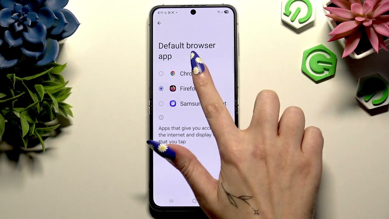 SAMSUNG Galaxy Z Flip 7 FE – How to Change Default Apps - YouTube
