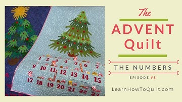 Advent Quilt Video #8 of 16 - APPLYING NUMBERS to the POCKETS