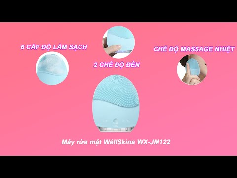 Máy Rửa Mặt WéllSkins WX-JM122 - Làm Nóng, Sạch Sâu, Sạch Mụn, Làm Trắng, Mờ Nếp Nhăn, Da Mềm Mại