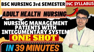 Nursing Management of Patients with Integumentary System |AHN|ONE SHOT | INC Syllabus|Pdf notes|