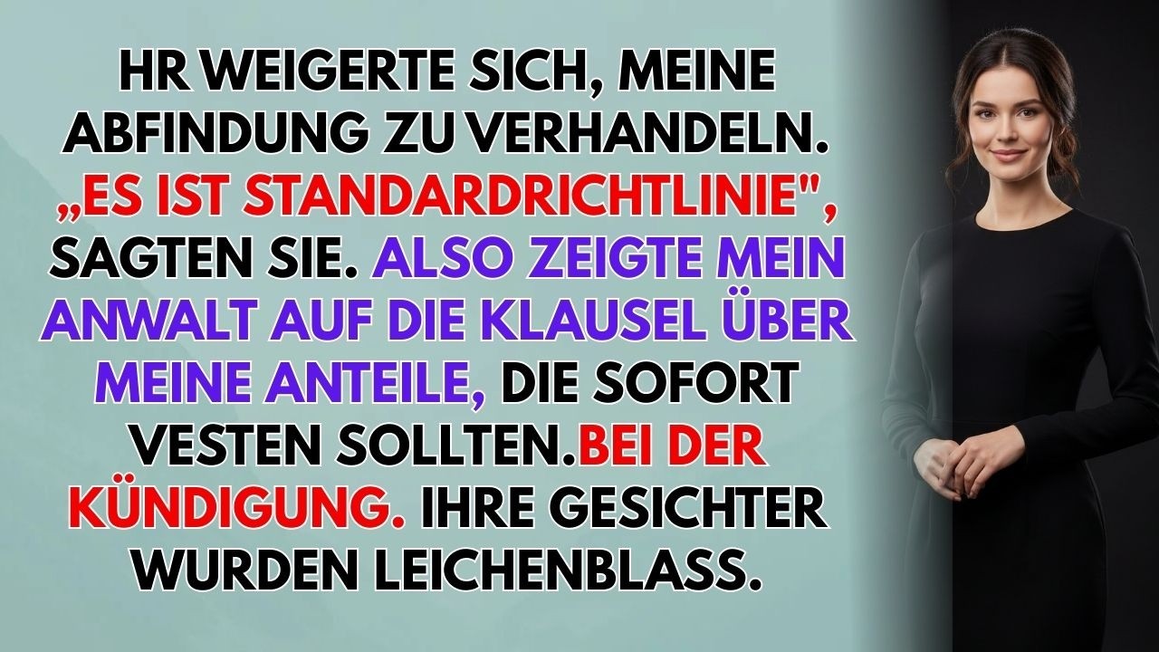 HR Verweigerte Meine Abfindung – Also Nahm Ich Meine Anteile, Enthüllte Ihre Richtlinien / Rache