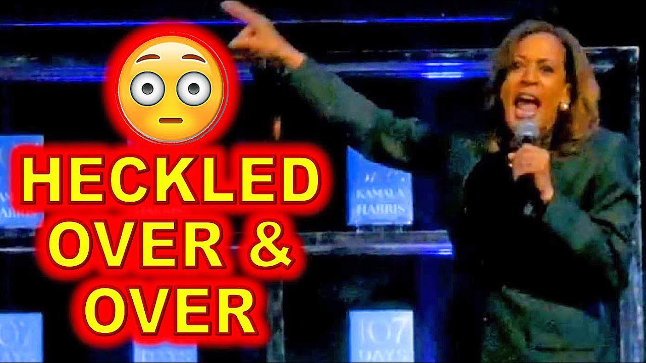 Kamala Harris SNAPS After HECKLED Over 5X in DC Yesterday..... - YouTube