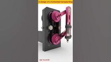 A design of a horizontal transplanting #design #machine #solidwork #cad