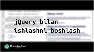 jQuery bilan ishlashni boshlash | HTML/JS: sahifalarni jQuery bilan interaktiv qilish | Dasturlash