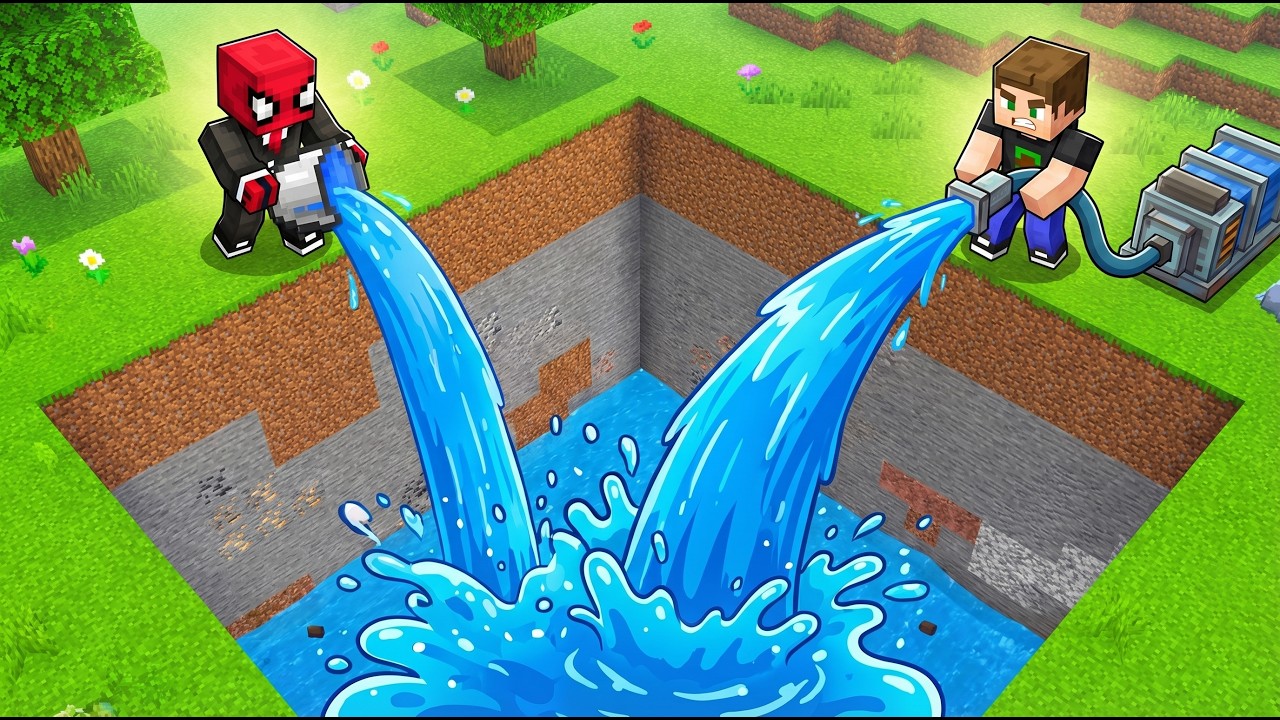 Kuyuyu En Hızlı Dolduran Kazanır - Minecraft