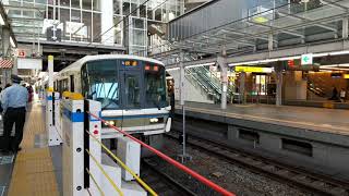 JR京都線221系(網干から転属間近！？)快速米原行き 大阪到着・発車