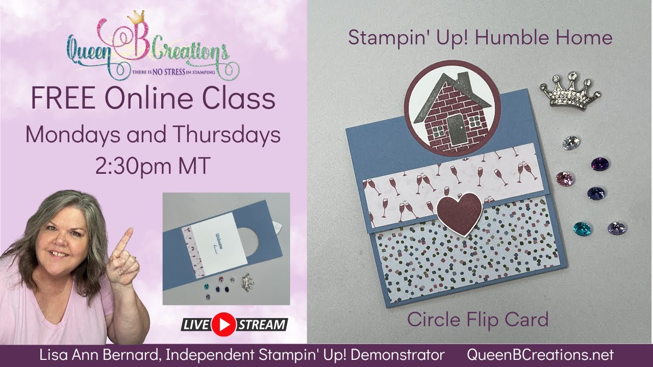 👑 Stampin' Up! Humble Home Circle Flip Card