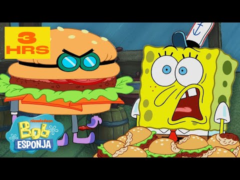 Bob Esponja | A MAIOR Compilação do Siri Cascudo ? | 3 Horas | Bob Esponja em Português