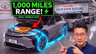 Toyota JUST UNVEILED a New EV Battery With 1,000-Mile Range & 10-Minute Charging!