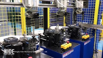 Fully automatic motor stator production assembly line for induction motor