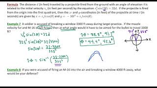 4.3.4 Application  Projectile Motion