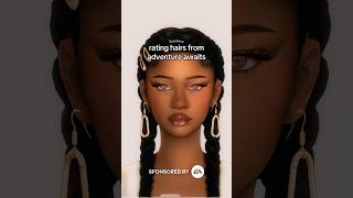 Rating hairs from adventure awaits 💭 #sims4 #thesims4 #thesims #sims4cc