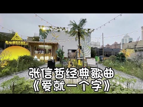 爱就一个字我只说一次，吉他弹唱张信哲经典歌曲《爱就一个字》