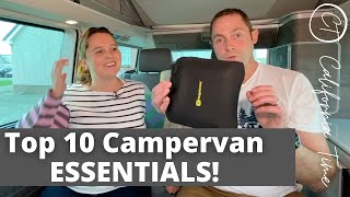 Top 10 Campervan ESSENTIAL Accessories for Beginners with our VW California Ocean