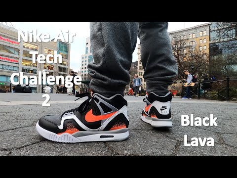 nike air tech challenge 2 black lava for sale
