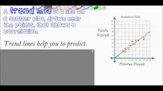 5-7 Scatter Plots and Trend Lines