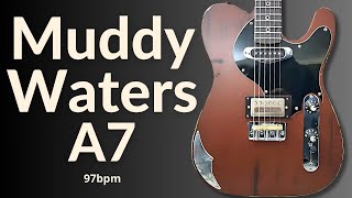 Muddy Waters Style Blues Guitar Backing Track in A Major (A7)
