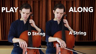 D Major Scale Finger Pattern Descending 1 String at a Time