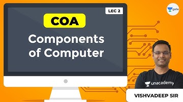COA | Components of Computer | Lec 2 | GATE Computer Science/IT Engineering Exam