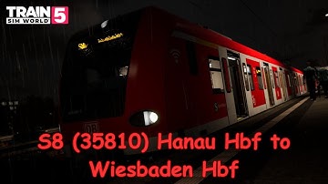 S8 (35810) Hanau Hbf to Wiesbaden Hbf - Frankfurt - Fulda: Kinzigtalbahn - BR 423 - TSW5