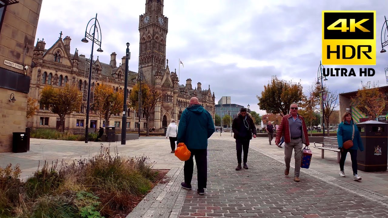 Bradford City Fans in Town (18.10.25) 4K,HDR
