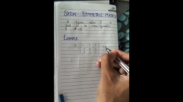 Skew Symmetric Matrix - Complete concepts