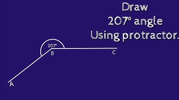 How to draw 207 degree angle using protractor. shsirclasses.