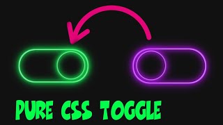 AMAZING TOGGLE USING HTML CSS |DO YOU KNOW THIS DESIGN@pinkweb0