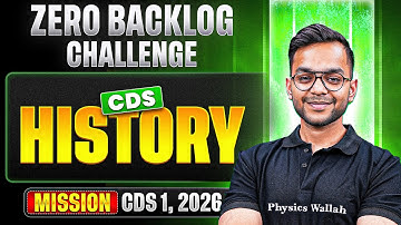 CDS History: Complete History Backlog Revision of CDS (I) Viraat 1.0 2026 | CDS 1, 2026 | CDS Exam