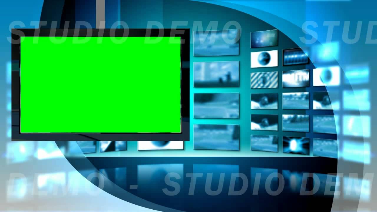 Green Screen Video Background - Virtual Set 8 Left Animated - YouTube