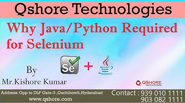 Why Java Or Python Required to learn Selenium