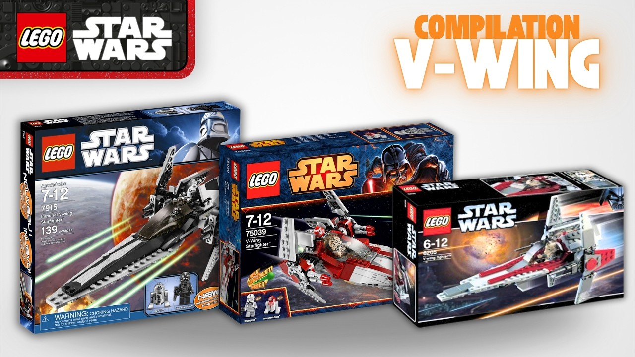 All LEGO V‑Wing Fighters — Full Speed Build Compilation!