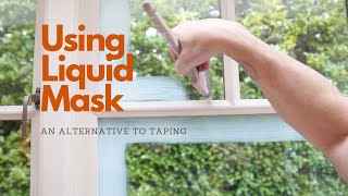 Using Liquid Masking Tape on Windows and Glass 