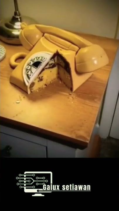 Telephone rumah jadul dari pada gak di pakai potong saja