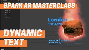 Spark AR - Dynamic Text (Masterclass Chapter 2)