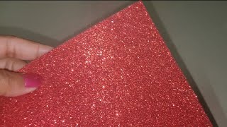 DIY/Christmas decor/Christmas ornament Tutorial/Glitter foam sheet craft/Foamiran/Art & Craft