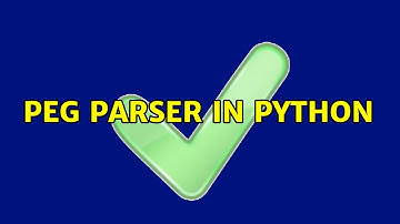 PEG parser in Python