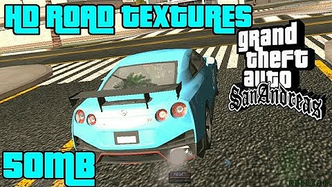 HD black road textures V_1 50MB only | GTA SA mobile new road texture mod