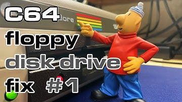 Commodore C64 disk drive repair: fixing the reset circuit, replacing chips on the 1541