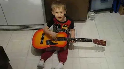 Four year old Boy sings his Easter song