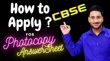 CBSE Photocopy of Answer Sheet 2020 | how to apply for photocopy in CBSE | Class 10th
