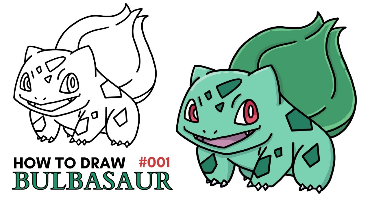 easy bulbasaur  how to draw bulbasaur from pokemon step 8  Easy pokemon  drawings Pokemon coloring Pokemon drawings